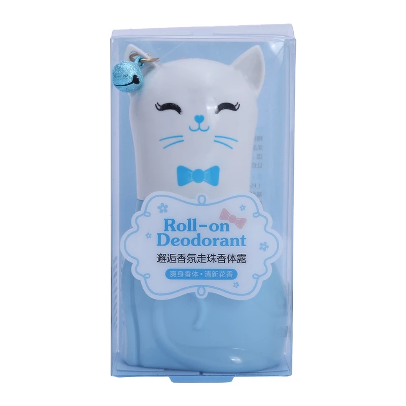 Свежий шарик ролл на бутылке в форме кота освежающий Дезодорант антиперспирант