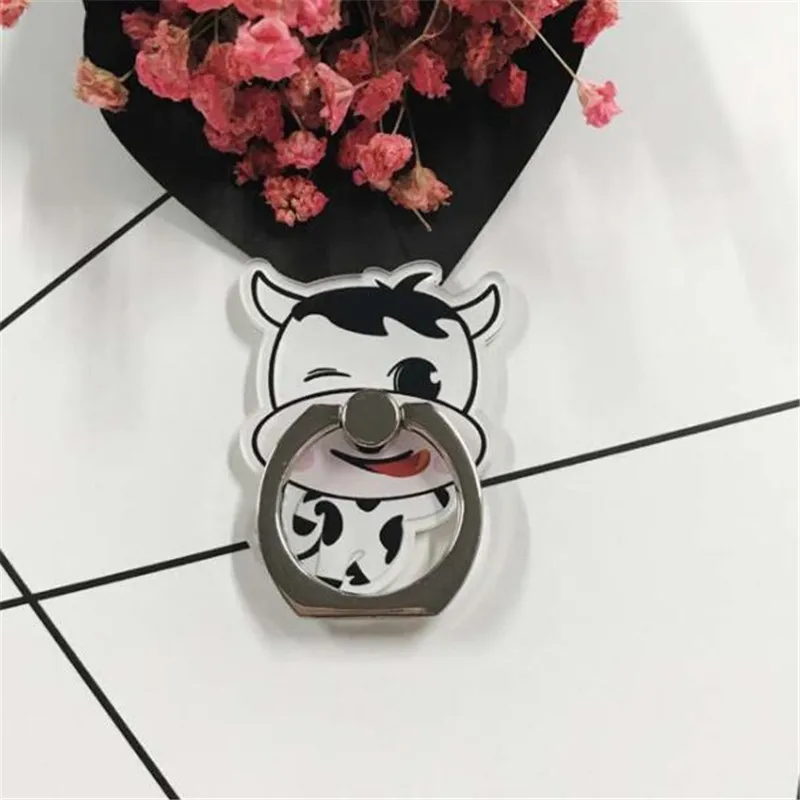 360 Degree Finger Ring Smartphone Pig Animal Stand Holder Mobile Phone Holder Stand For iPhone Xiaomi Huawei All Phone