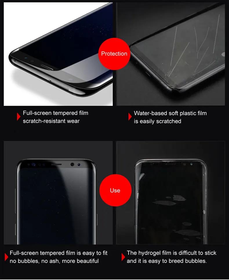 10D полностью изогнутое закаленное стекло для samsung Galaxy S7 S8 S9 Note 8 9 S7 Edge S8Plus S9Plus Защитная пленка для экрана