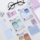 1 шт. креативный акварельный Градиент японский липкий блокнот для заметок почтовая наклейка для офисного планировщика бумажные канцелярские школьные принадлежности