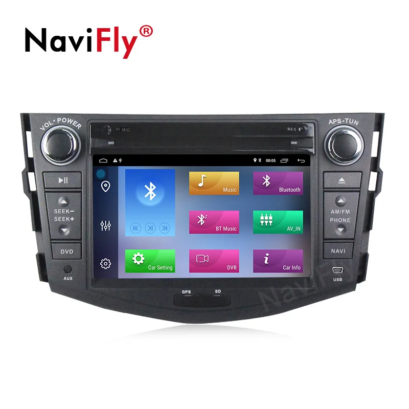 Navifly Автомобильный мультимедийный экран для toyota rav4 2007 2008 2009 2010 2011 с Android9.1 CD DVD USB SD