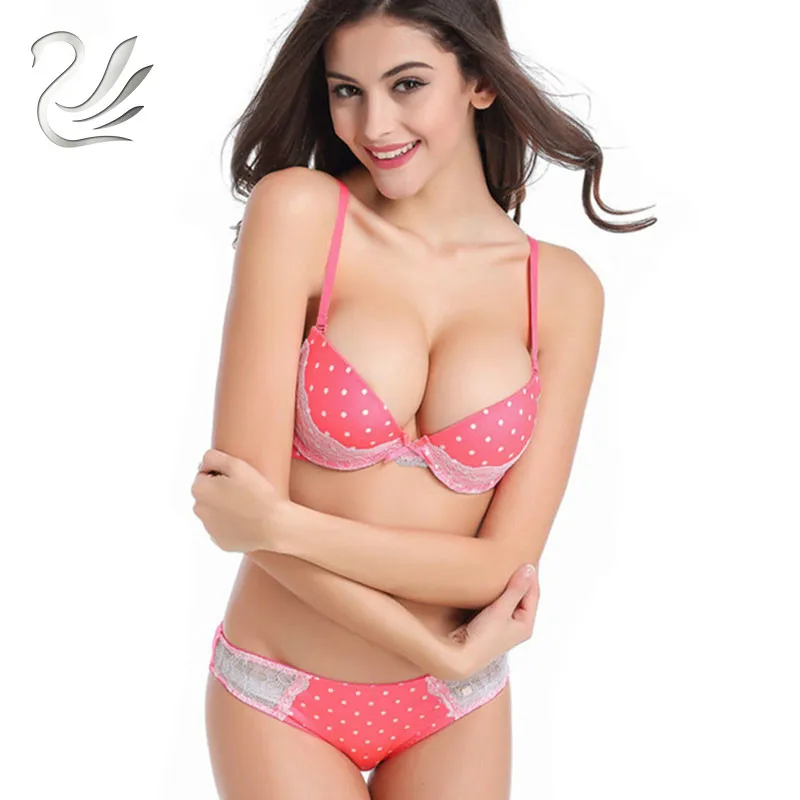 

2018 New Arrival Intimates Vanlo Brand Women Underwear Fashion Polka Dot Smooth and Comfortable Lingerie Women Bra Sets