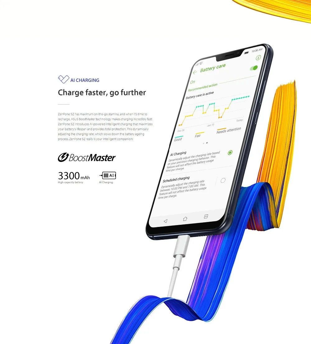 Global Version ASUS ZenFone 5Z ZS620KL 6GB 64GB Android8.0 6.2"19:9 FHD+Notch ScreenSnapdragon 845 Face ID Fast Charge Telephone