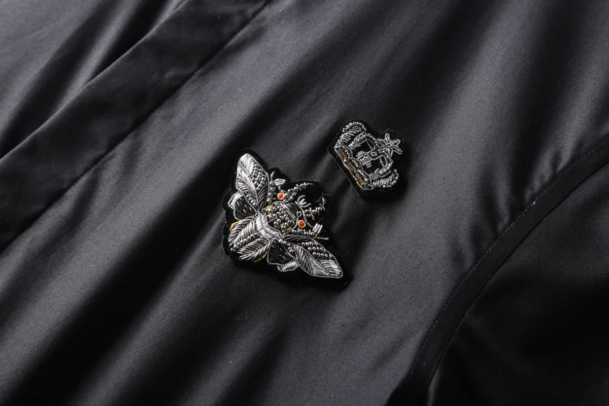 Мужские рубашки из 100% хлопка роскошные однотонные мужские с длинным рукавом в