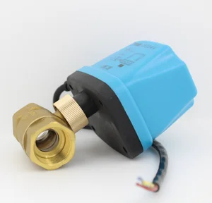 Шаровой клапан, AC24V, DC24V, латунный моторизованный шаровой клапан с электрическим приводом, двухходовые клапаны DN15, DN20, DN25, DN32, DN40