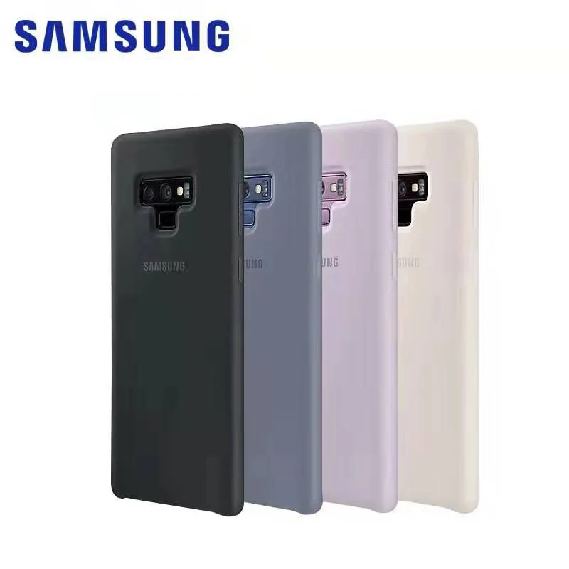 

Original Samsung Silicone Phone Soft Back Cover for Note9 Note 9 N960F Case Mobile Phone Housings Silicon Cover 9 colour