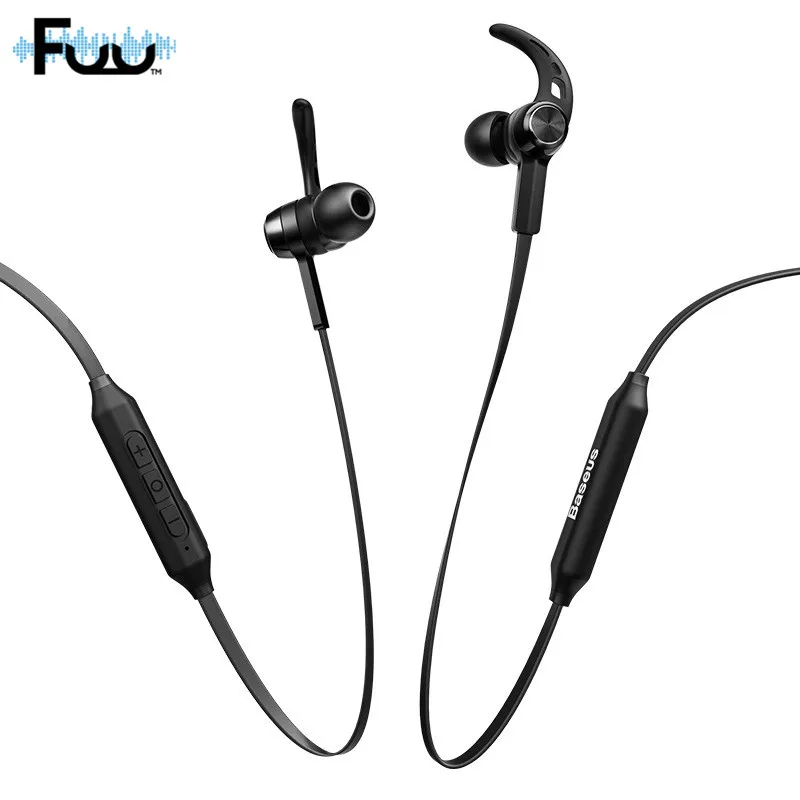 Беспроводные bluetooth наушники FUU Sound спортивные для бега с микрофоном гарнитуры iPhone
