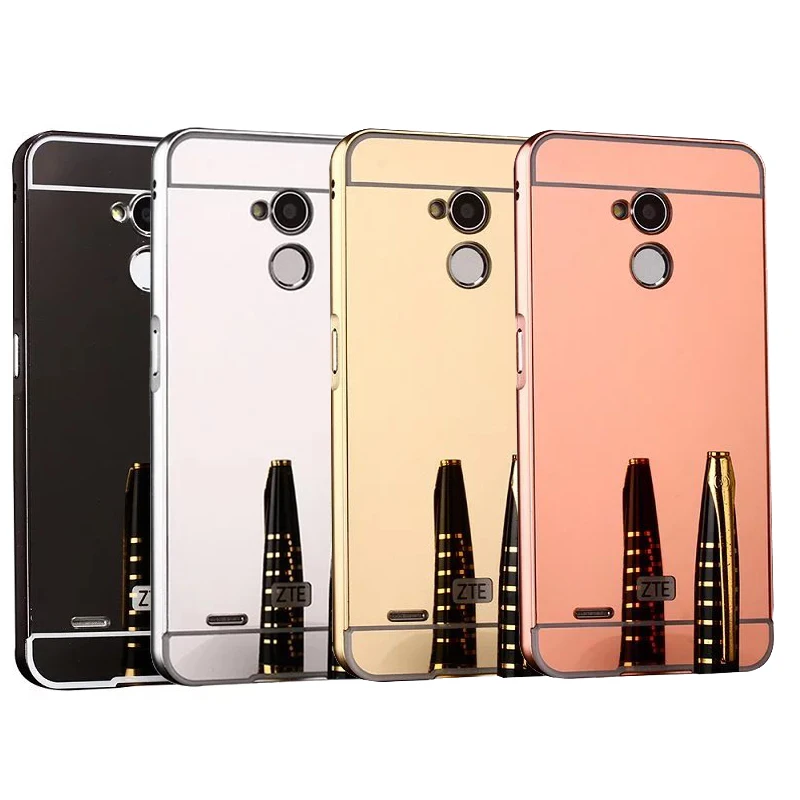 Для zte Blade V7 Lite чехол с металлической рамкой бампер набор горячий чехол для телефона Корпус Fundas зеркальный пластиковый чехол для zte Blade V7 Lite 5 дюймов