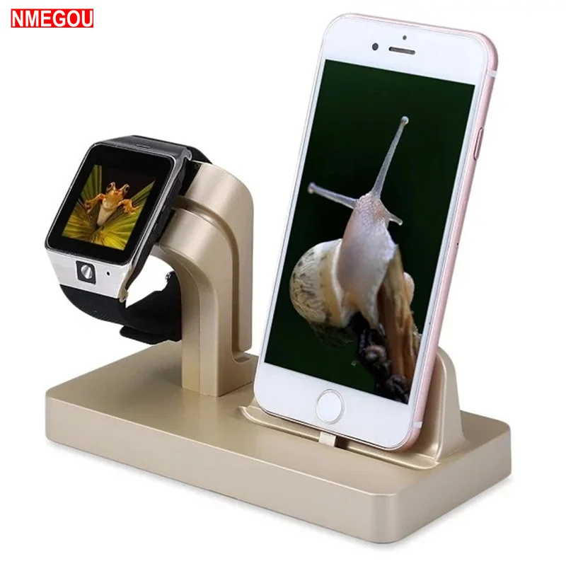 2 в 1 Подставка для зарядного устройства Apple IWatch Series 3 Watch IPhone X 6 6S 7 8 Plus|Подставки и