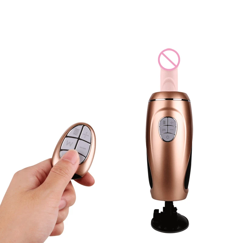 Автоматический толчок на присоске для мастурбации вибратор с дистанционным