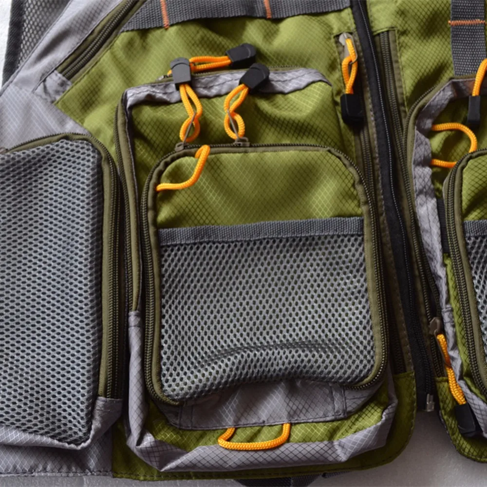 

Outdoor Adjustable Men and Women Fly Fishing Mesh Vest Medium Backpack waistcoat Vest Pack