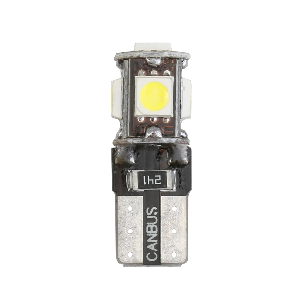 10 шт. Led T10 W5w 5smd 5050 Led Автомобильный светильник W5w 194 168 w5w лампы Белый Синий Красный DC 12V клиновидная лампа полоса указатель поворота светильник