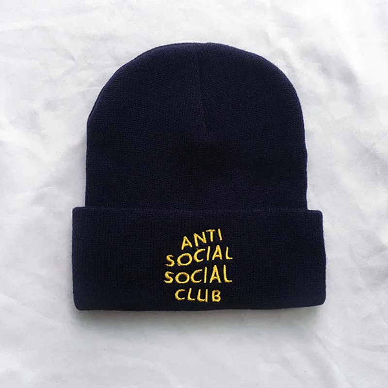 S Hot Billie Eilish Beanies for Girls Boys Casual Embroidery Knitted Winter Hat Plain Blank Men Women Hip-hop Skullies Bonnet Cap - Цвет: S