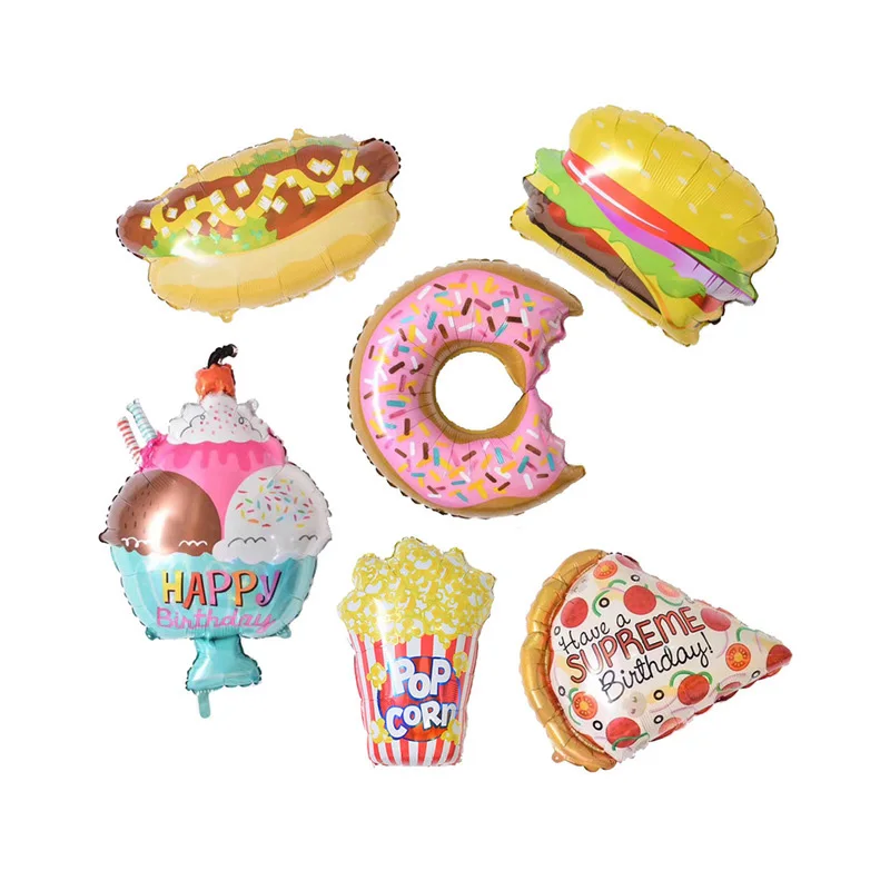 1 шт новый большой Гамбург мороженое попкорн пирожное пончик пицца еда шар День