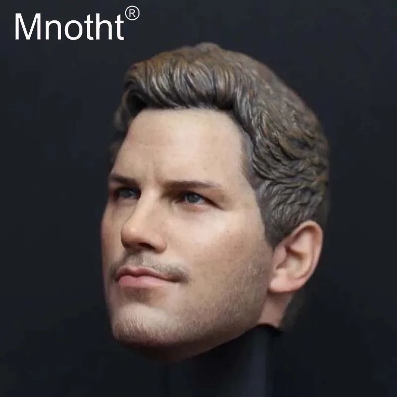 Модель мужской головы Mnotht модели игрушек в масштабе 1:6 голова Петера Квилла лепка