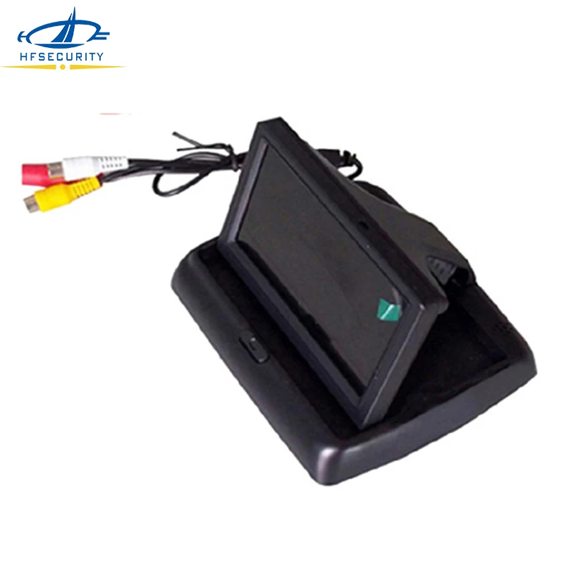 [Hfsafety] 4 3 дюймовый TFT LCD 272*480 видео вход для заднего вида камеры DVD VCD DC 12V складной