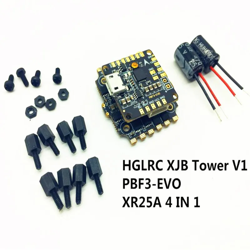 HGLRC XJB V1 F3 evo + 4IN1 XR25A FortiGate электрически регулируемые micro машины через Крытый