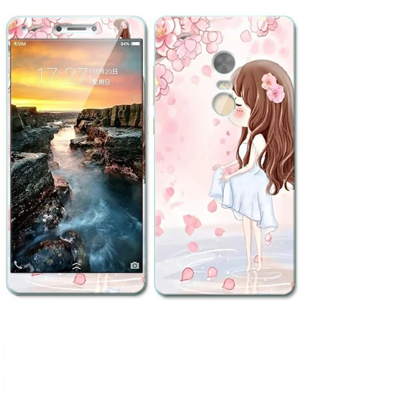 xiaomi redmi note 4 Case 360 Degree Protective TPU Cover+Color integrated tempered glass For #3088 |