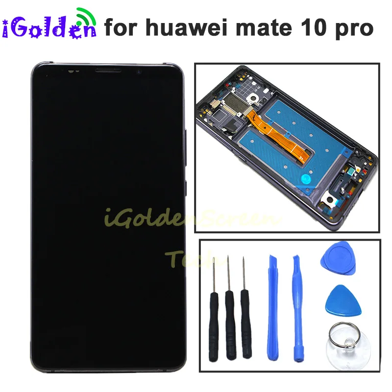 Для Huawei MATE 10 Pro lcd 2160*1080 LCD дисплей кодирующий преобразователь сенсорного экрана в