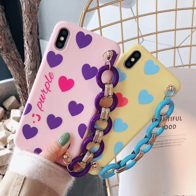 Модный чехол для iPhone 6 S 7 8 Plus X XR XS Max карамельный цвет мягкий из ТПУ |