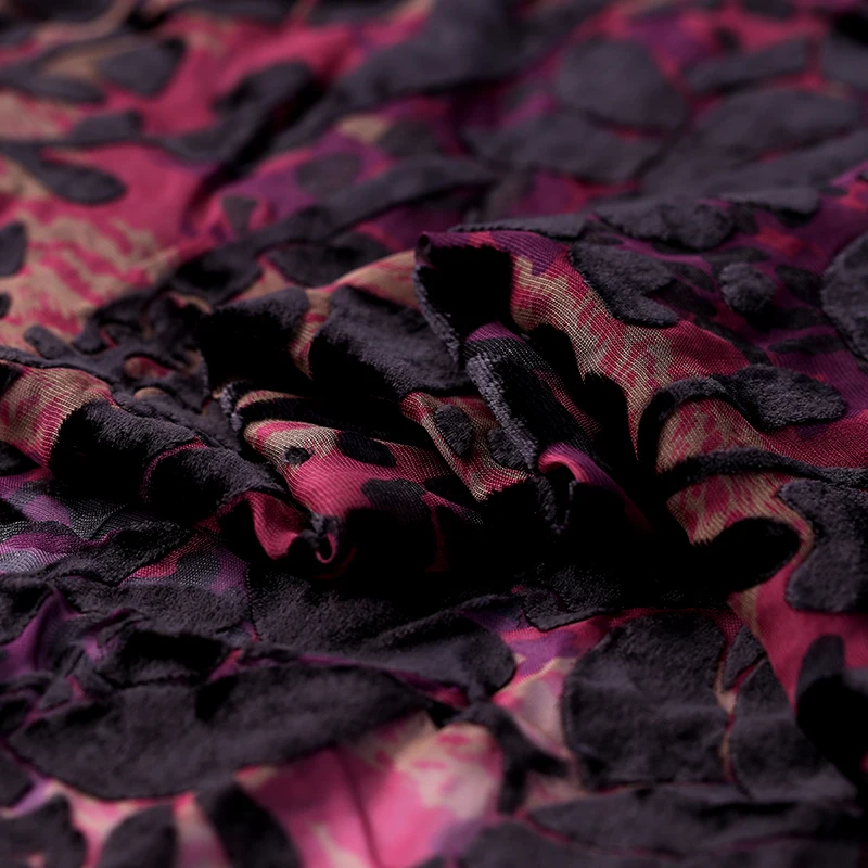 Hollow burnout velvet fabric high-end silk cheongsam dress wholesale cloth 114 cm | Дом и сад