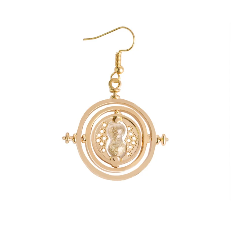 Time Turner Earrings Hermione Earring for Girl Women jewelry Hourglass Potter silver tone and gold | Украшения и аксессуары