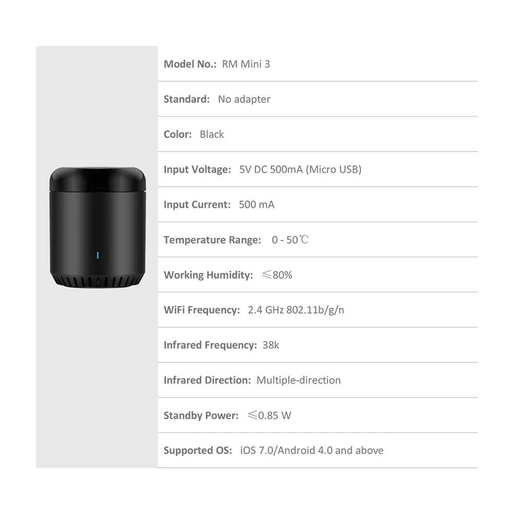 Оригинальный Broadlink RM Mini3 Универсальный Интеллектуальный WiFi/ИК/4G Беспроводной