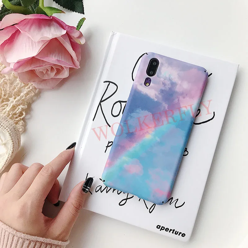 Чехол s для Xiao mi Red mi Note 7 Note7 Pro с глянцевым мраморным радужным рисунком, жесткий чехол из поликарбоната для Xiaomi mi 9 mi 9 mi 8 mi 8 Lite, чехол для телефона