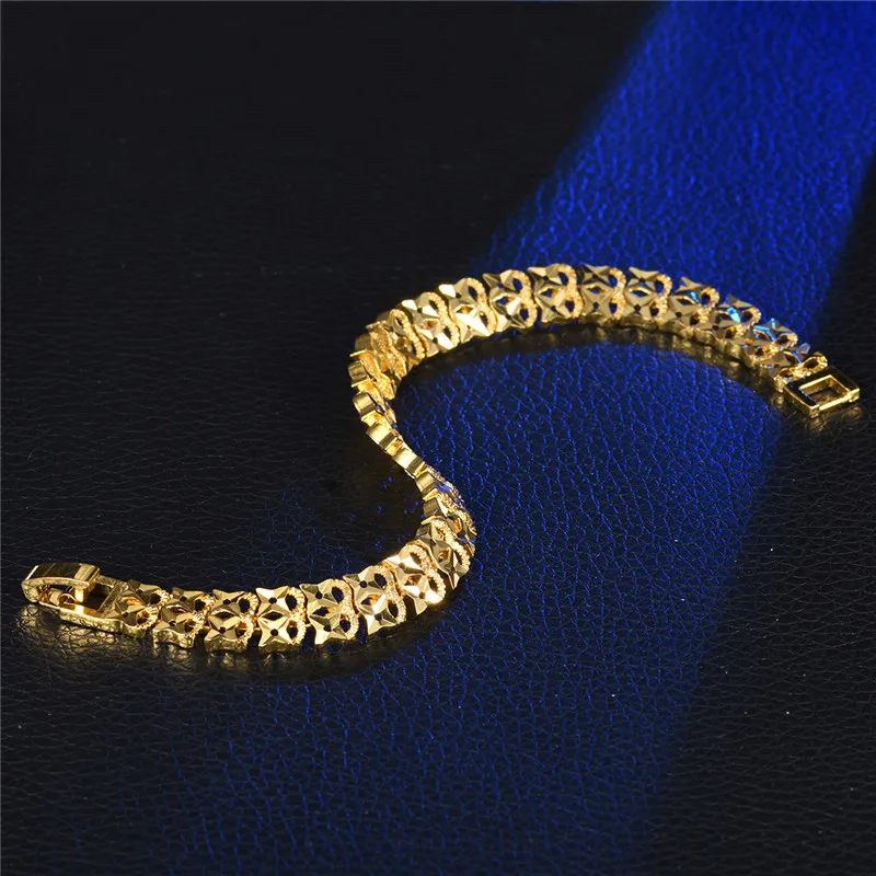 MOLIAM Stainless Steel Bracelets &amp Bangles for Women Men Unisex Gold-Color Link Chain Bracelet Punk Party Jewelry Gifts MLBL075 |