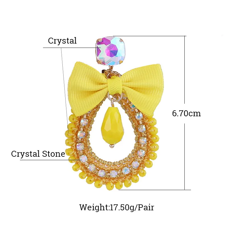 Женские длинные серьги Sehuoran с капельным кристаллом кристаллом|earrings for|earrings for
