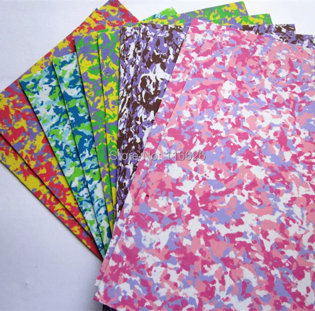 Бесплатная доставка скрапбукинг A4 камуфляжная губчатая бумага для накатки эва 20