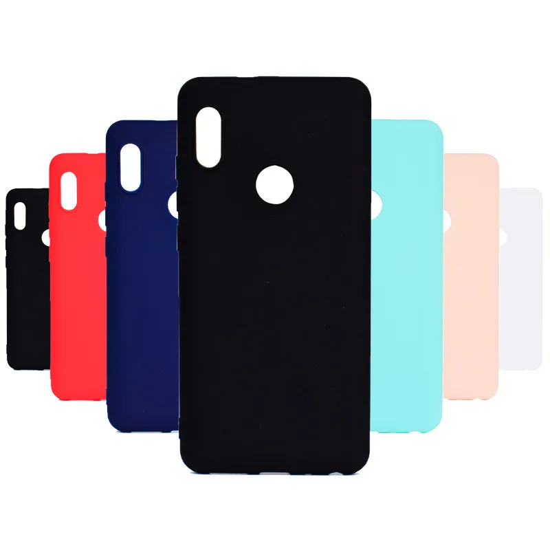 10PCS Matte Phone Case For Xiaomi Redmi Note 7 Pro 6 5 Plus 6A 5A Prime 4X 4 S2 Ultrathin Soft TPU Candy Color Silicone Cover |