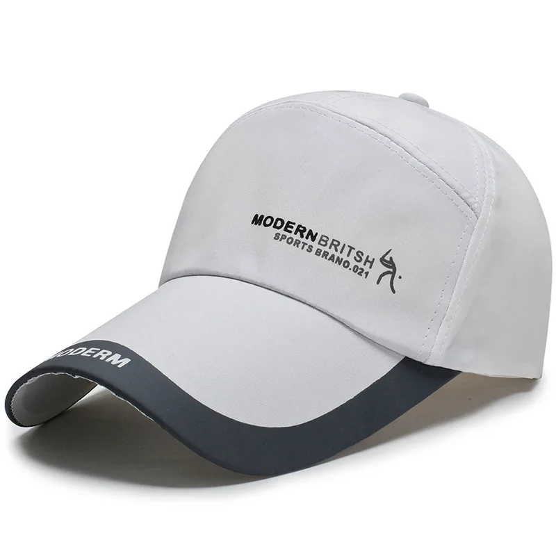 Men and Female Solid Color Baseball Caps Sport Hats Dad Hat Bone Net Leisure Snapback Women Men Mesh Breathable Hat - Цвет: white