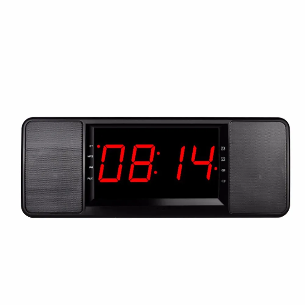 Новинка 2019 ЖК-цифровой дисплей беспроводной Bluetooth динамик fm-радио двойной