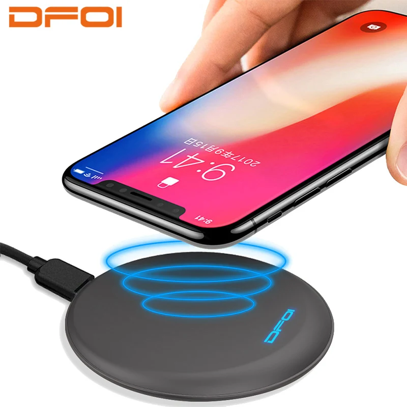 Оригинальный DFOI U1 Беспроводной Зарядное устройство быстро Quick Charge Pad зарядки Qi