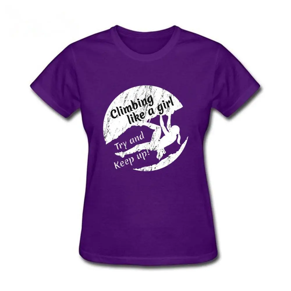Рубашка для скалолазания как девочка новинка 2019 футболка с забавным принтом