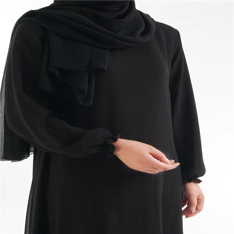 Abaya, Дубай, летнее шифоновое платье с наизнанку, два тона, популярное исламское платье с наизнанкой, мусульманская Двусторонняя одежда, быстрая