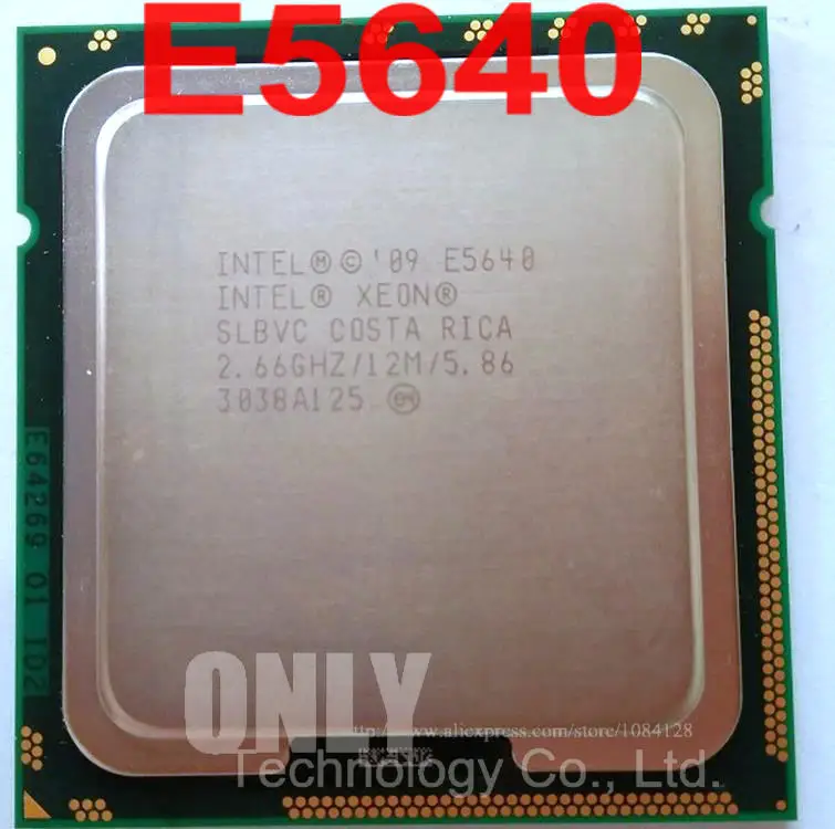 Бесплатная доставка процессор intel E5640 SLBVC 2 66 ГГц четырехъядерный кэш 12 МБ 80 Вт LGA1366