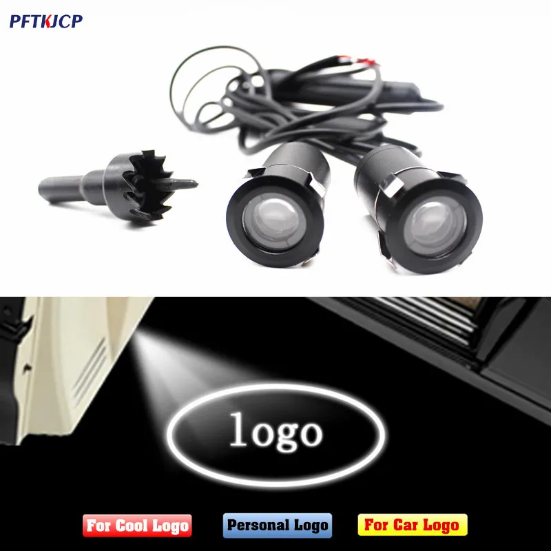 PFTKJCP 2 шт. * Ghost Shadow Logo автомобильная светодиодная подсветка двери лазерная слайд