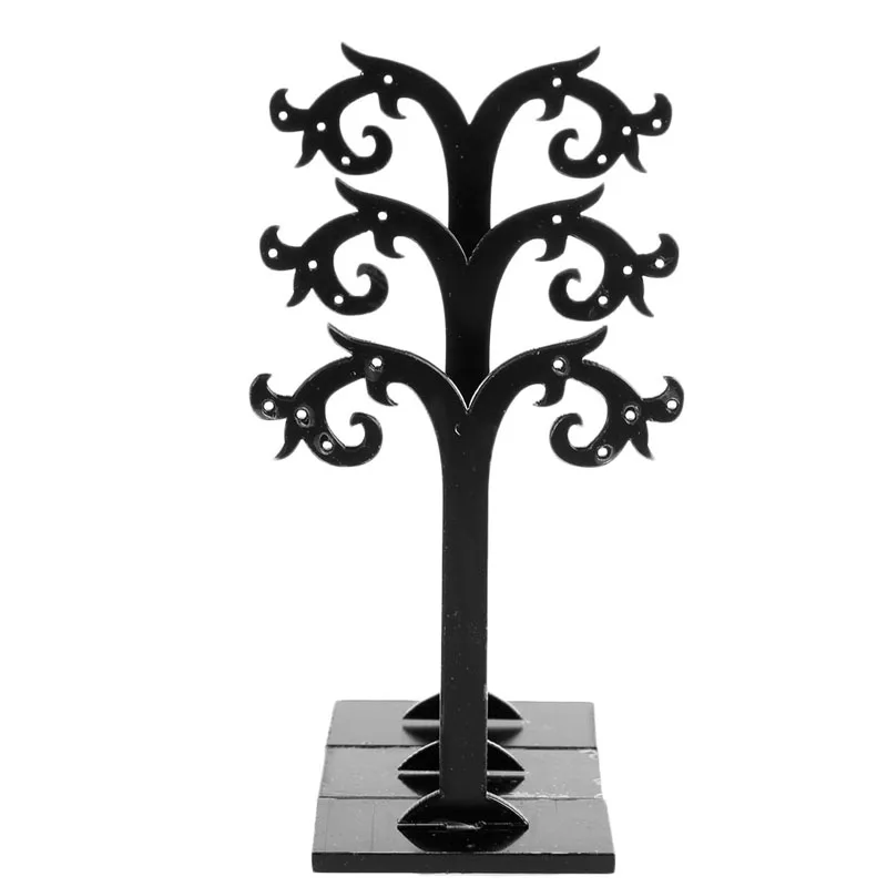 3 шт./компл. черные серьги гвоздики ювелирные изделия стенд для хранения вешалка