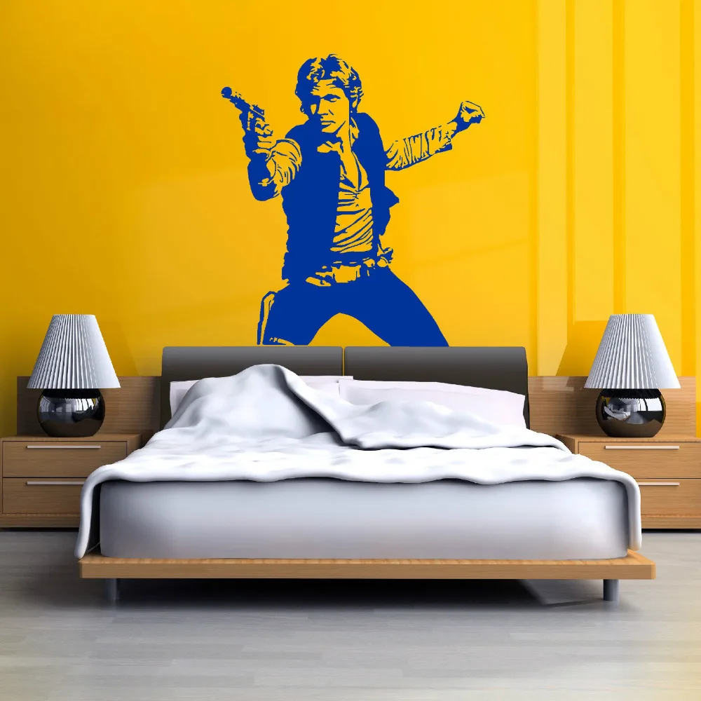 2016 горячие Звёздные войны Хан SOLO виниловые настенные художественные наклейки