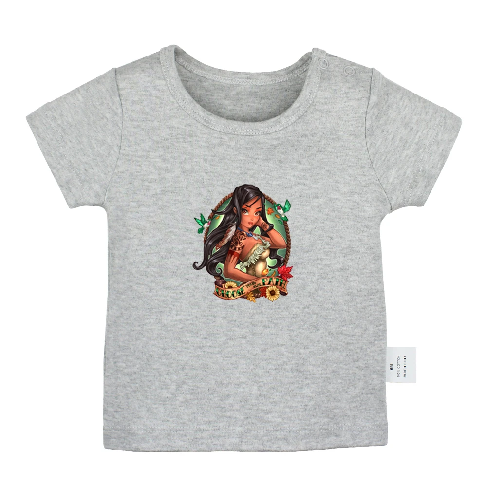 Ретро татуировка футболки для новорожденных девочек с изображением красных