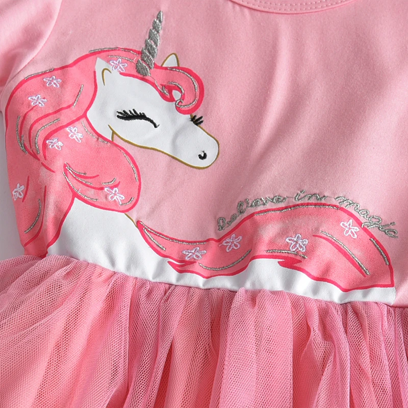 Платье для девочек Платья с единорогом roupas infantis menina Повседневное платье-пачка