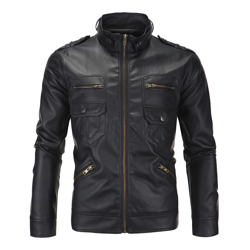 Herobiker черная мотоциклетная куртка в стиле ретро мужская из искусственной кожи