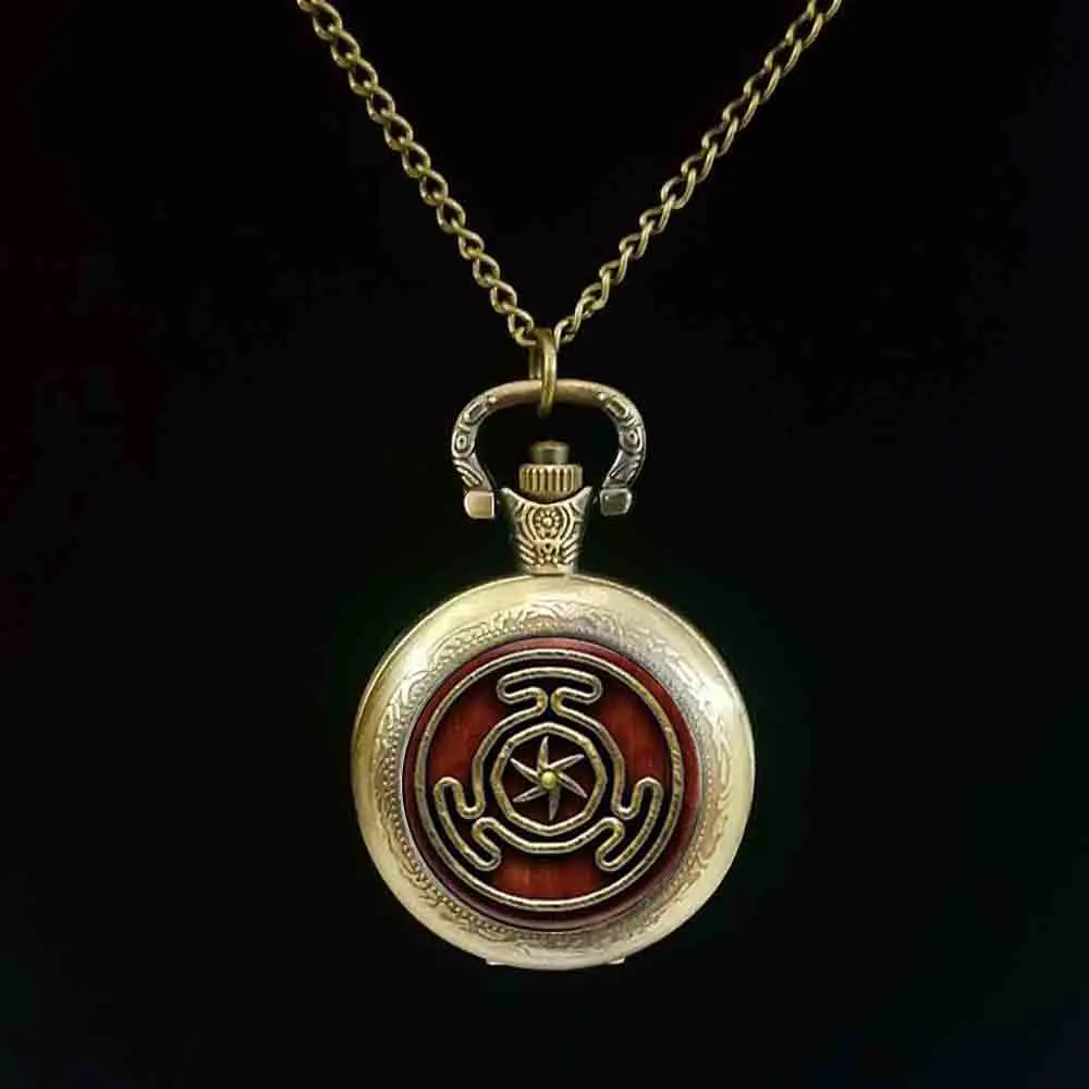 

1pcs Wheel of Hecate Symbol jewelry Glass Cabochon pocket watch