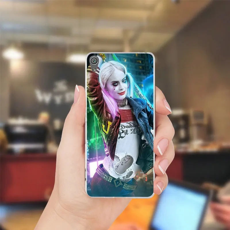 Горячие Харли Квинн искусство Dc комиксов для sony Xperia Z Z1 Z2 Z3 Z4 Z5 компактный Премиум