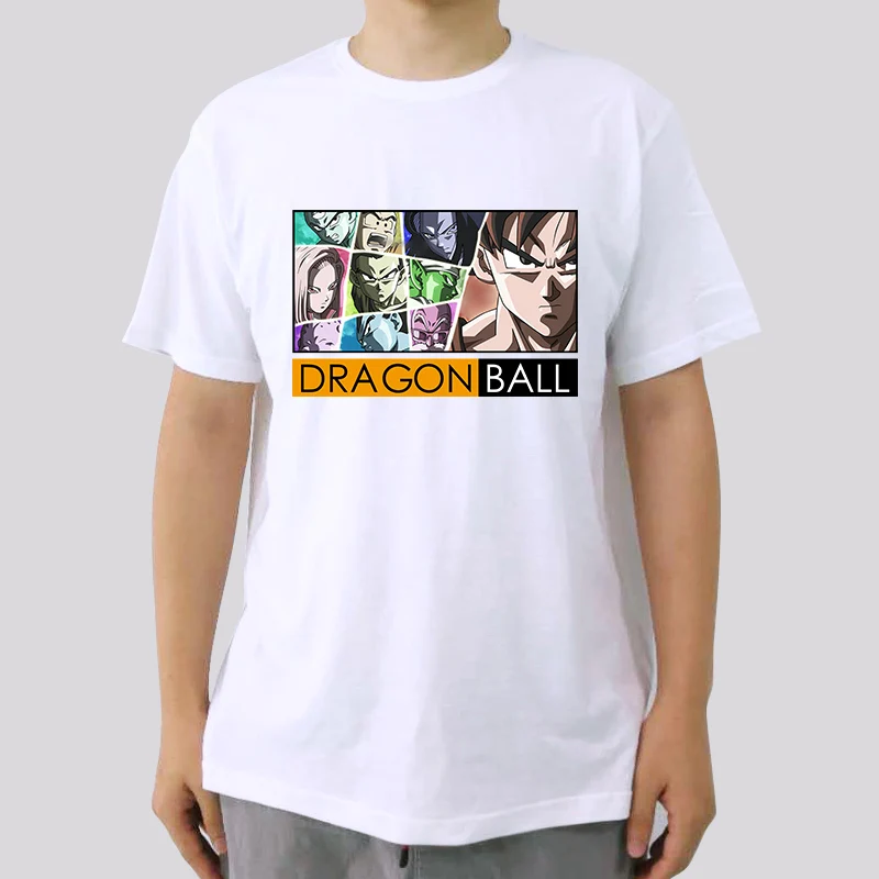 Индивидуальные футболки Dragon Ball Z Goku летняя повседневная хлопковая футболка с