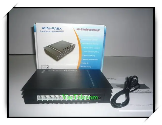 China PBX factory VinTeecom SV108 with 1fixed land line+8 internal Ext for small office/soho/family phone system solution