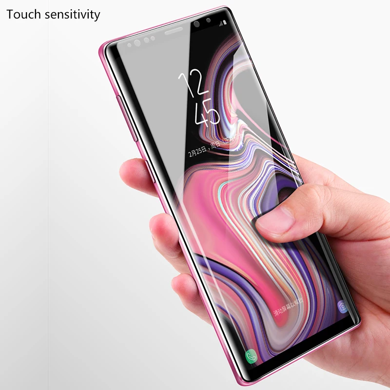 CHYI для samsung note 9 Оригинальное защитное стекло изогнутая силиконовая пленка Защита