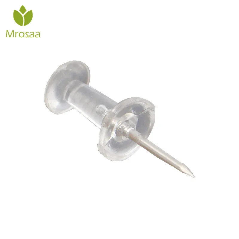 40 шт. прозрачные штифты для рисования пробковой доски большого пальца офисные